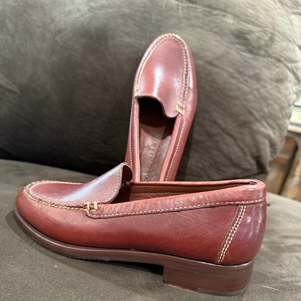Cole HAAN Brown Leather Loafers. Sz 5 1/2 - Picture 2 of 7